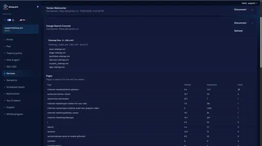 Services: Google Search Console