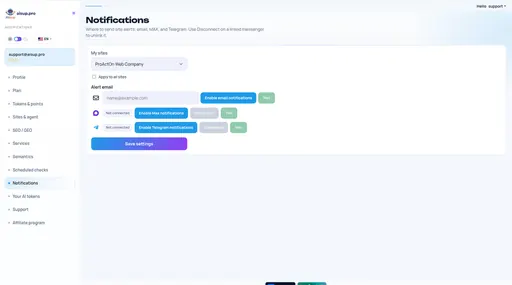 Notifications: channels and settings